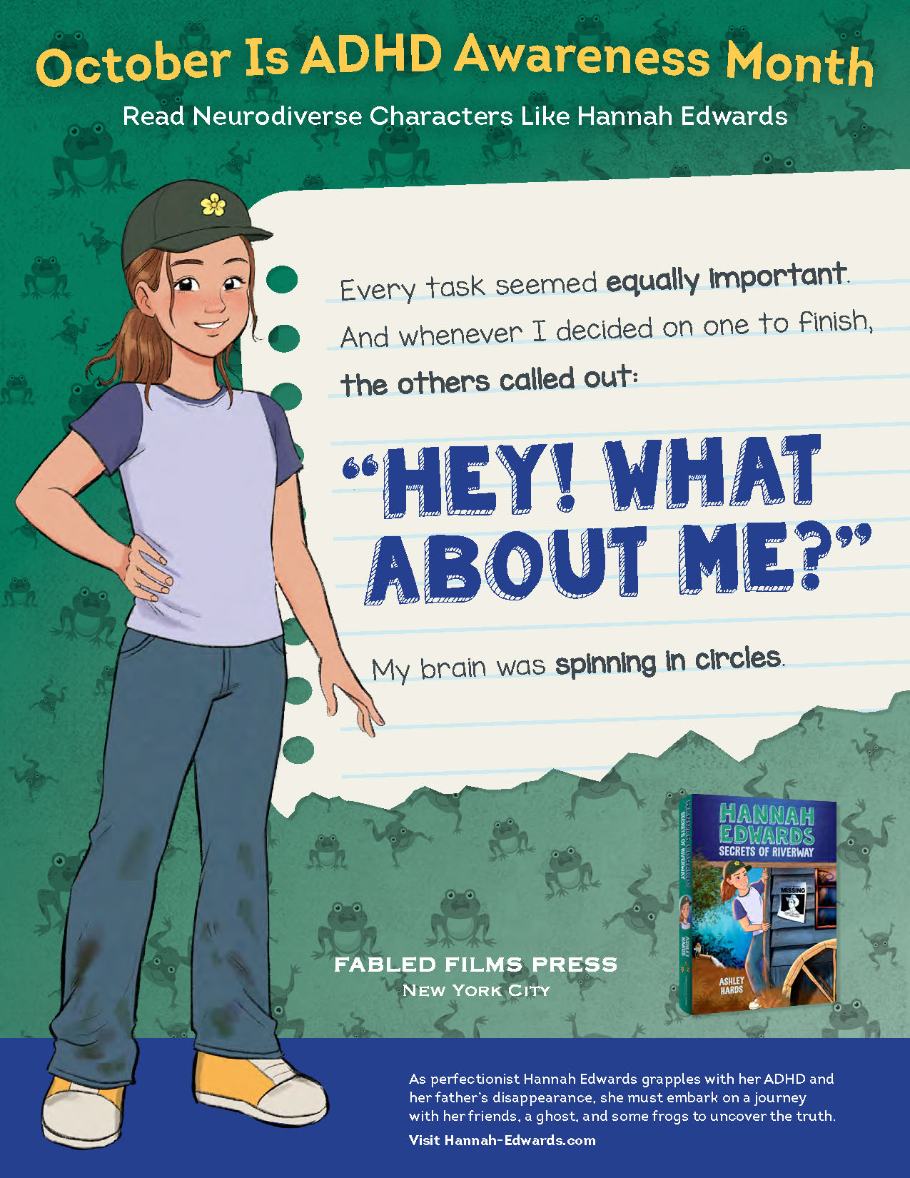 Hannah Edwards ADHD Awareness Month Mini Poster Hey What About Me