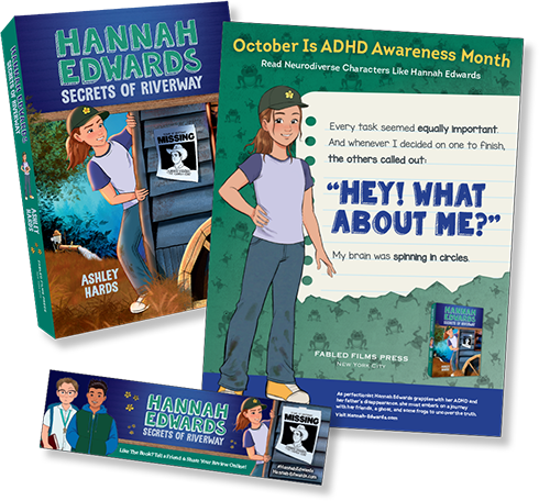 Hannah Edwards Secrets of Riverway ADHD Awareness Month Materials